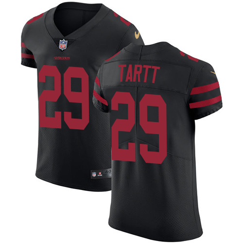 Nike 49ers #29 Jaquiski Tartt Black Alternate Men's Stitched NFL Vapor Untouchable Elite Jersey